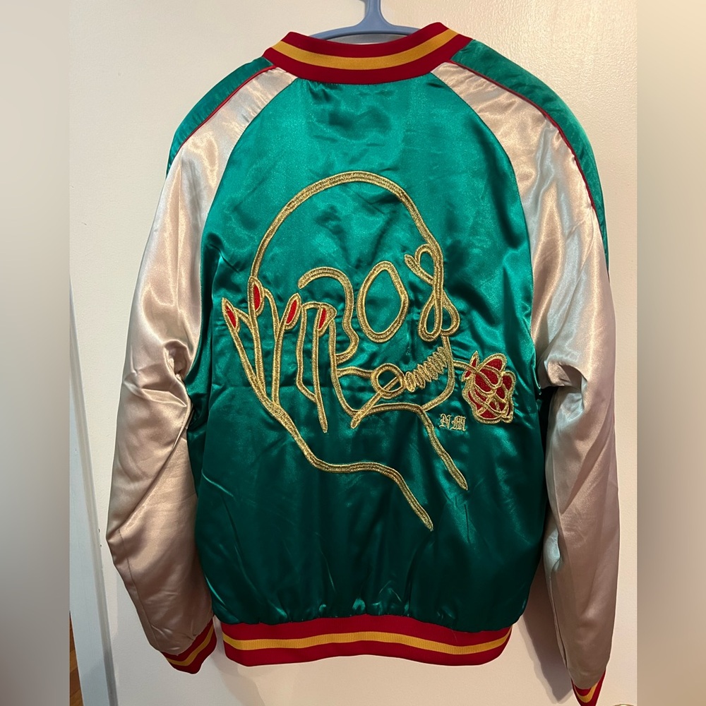 Urban outfitters satin bomber jacket